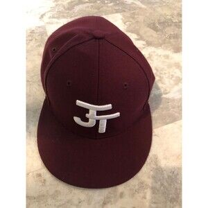 Richardson PTS Surge Fitted Size 6 7/7 Baseball Hat Maroon w/ JT Logo